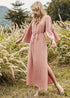 Boho Round Neck A-line Maxi Dress Vivian